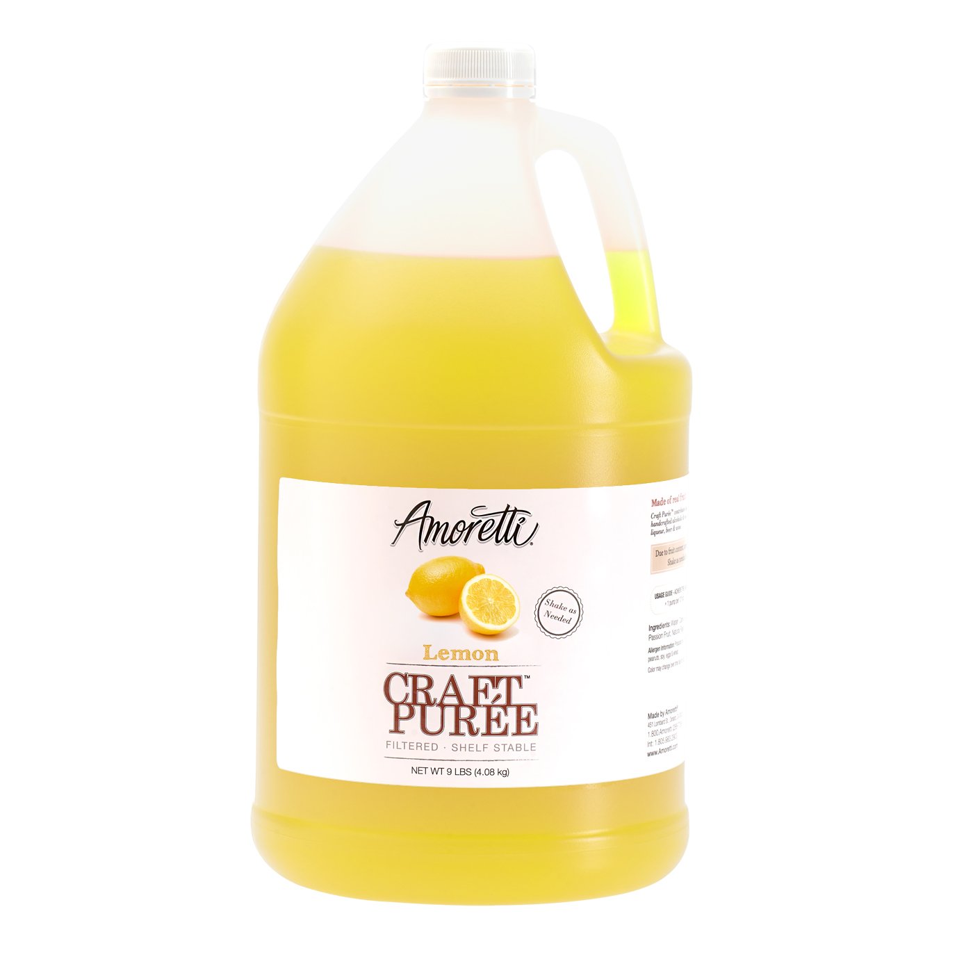 AmorettiPuree Craft, Lemon, 9 Pound