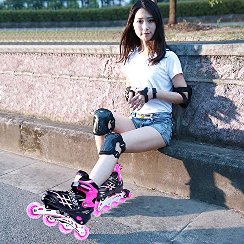 Lixada Inliner Skates für Kinder/Jungen/Mädchen, Einstellbare beleuchtende Bequeme Inline-Skates...