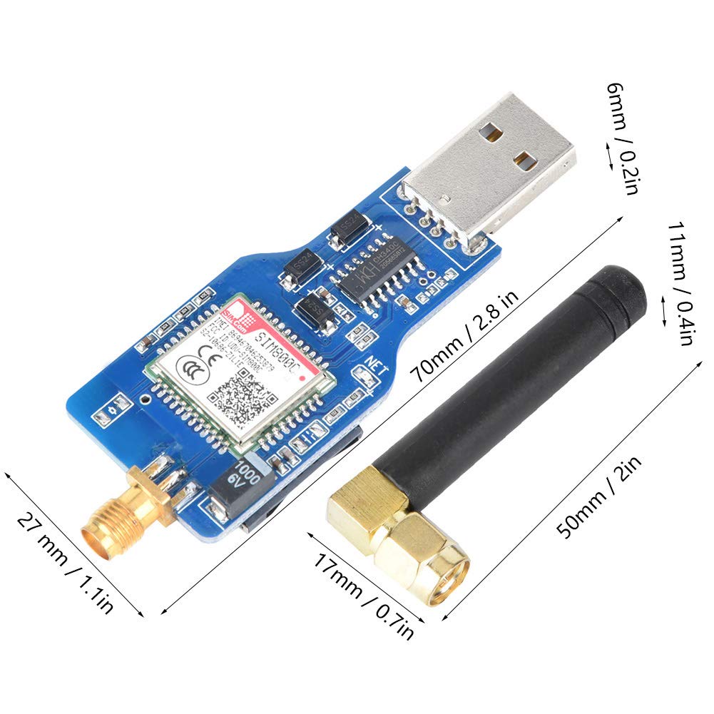 Modulo Seriale da USB a GSM Con Funzione Bluetooth SIM800C per Scopi Industriali - Stabile a Frequenze GPRS