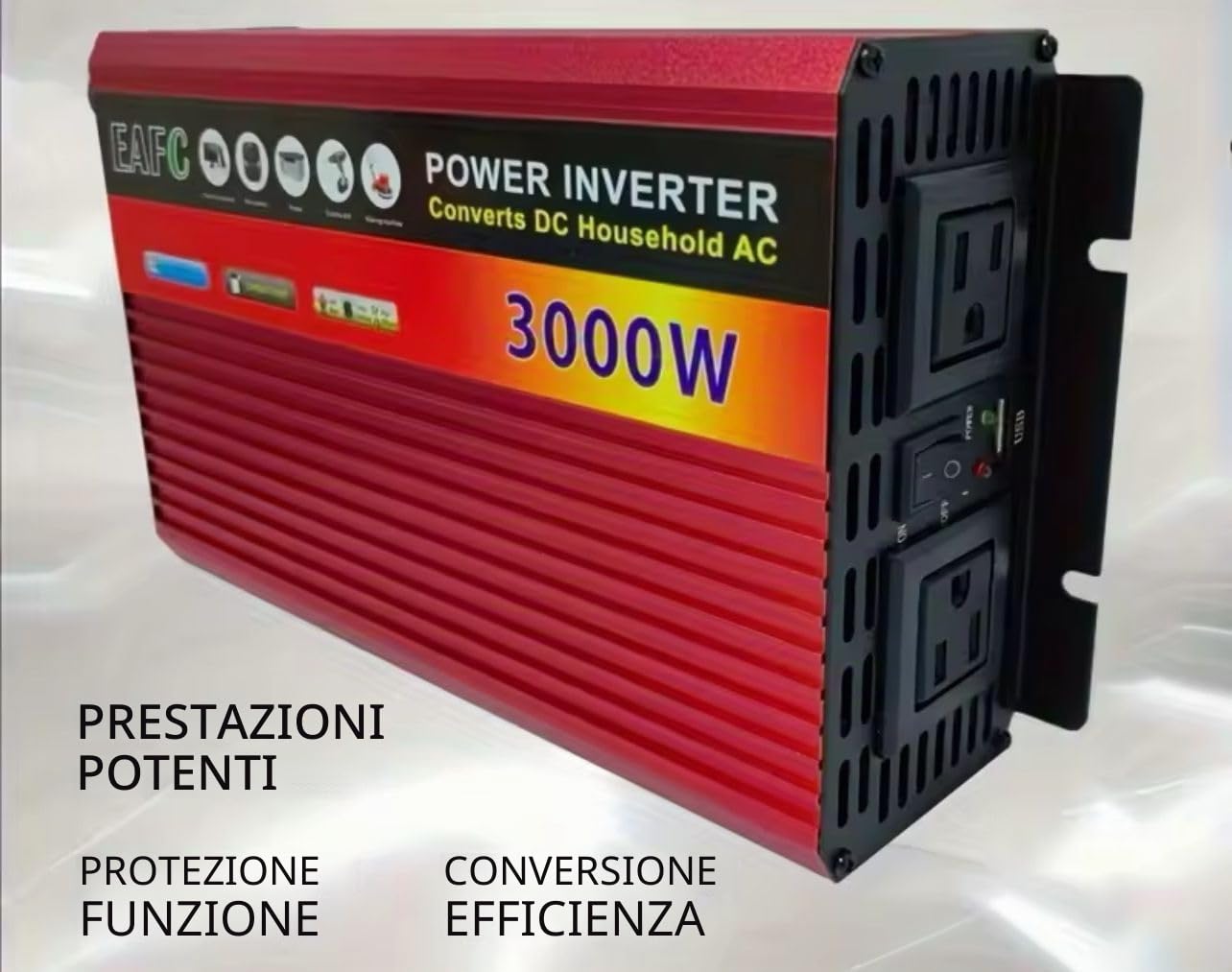 Kit Fotovoltaico Pannello Solare Mono .2x 250W Regolatore di Carica Solare da 30A,Inverter 3000w 12v Cavo Solare da 2.5M, per Camper, Roulotte,Chalet,Abitazione