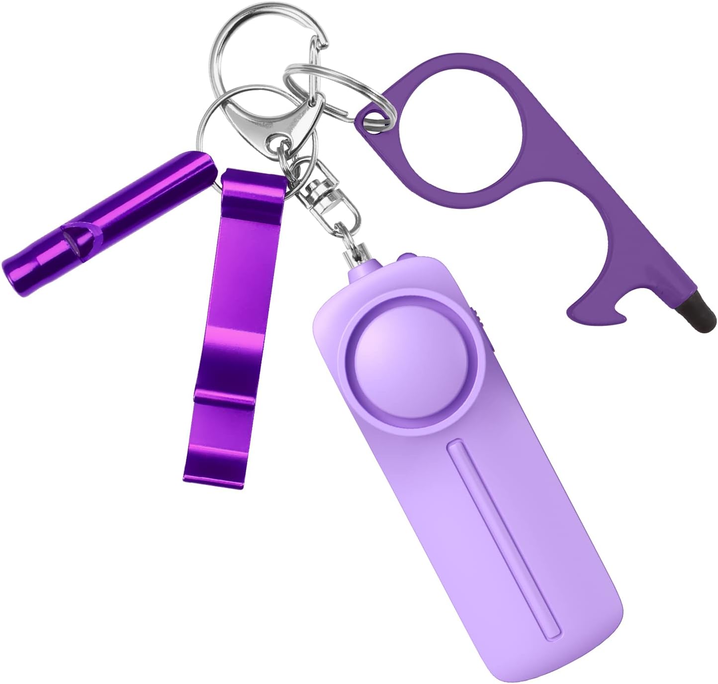 Safety Keychain Set for Women and Kids, 4 Pcs Safety Keychain Accessories, Safety