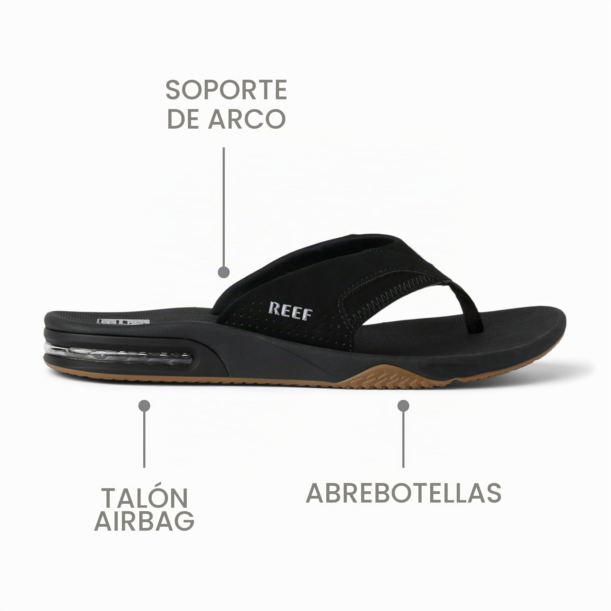 REEF Fanning, Sandalias Flip-Flop para Hombre