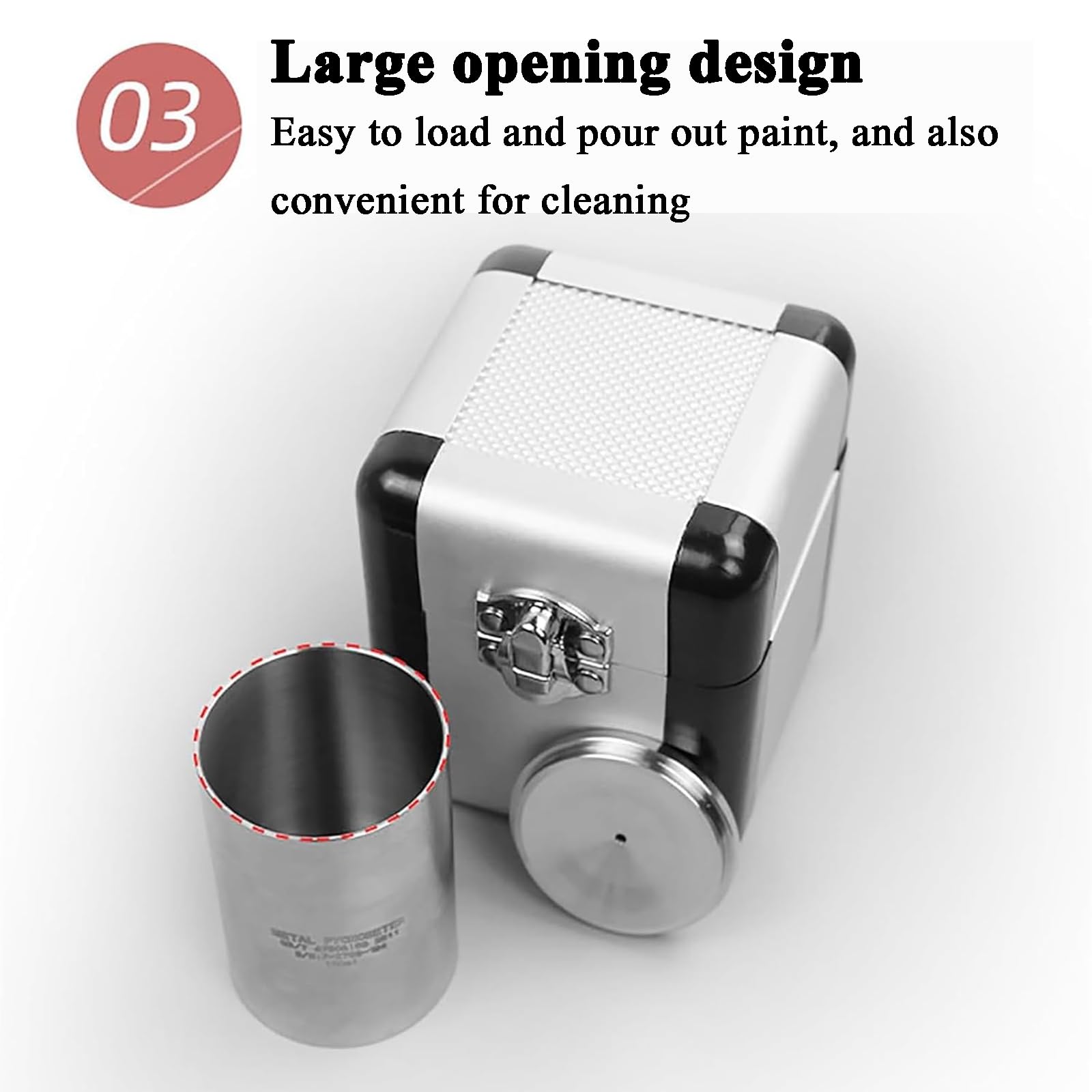 Picnómetro De Densidad De 37mm/50mm/100ml, Picnómetro De Pintura De Acero Inoxidable con Caja De Almacenamiento, Error De Medición 1mg, Diseño De Apertura Grande, para Materiales Auxiliares
