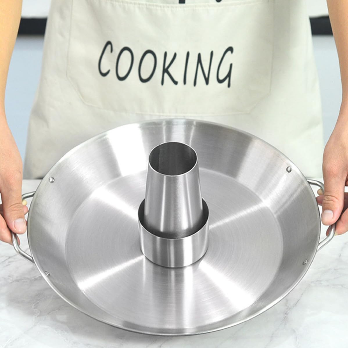 Homoyoyo Piatto per Arrosto di Pollo in Acciaio Inox, Supporto Barbecue