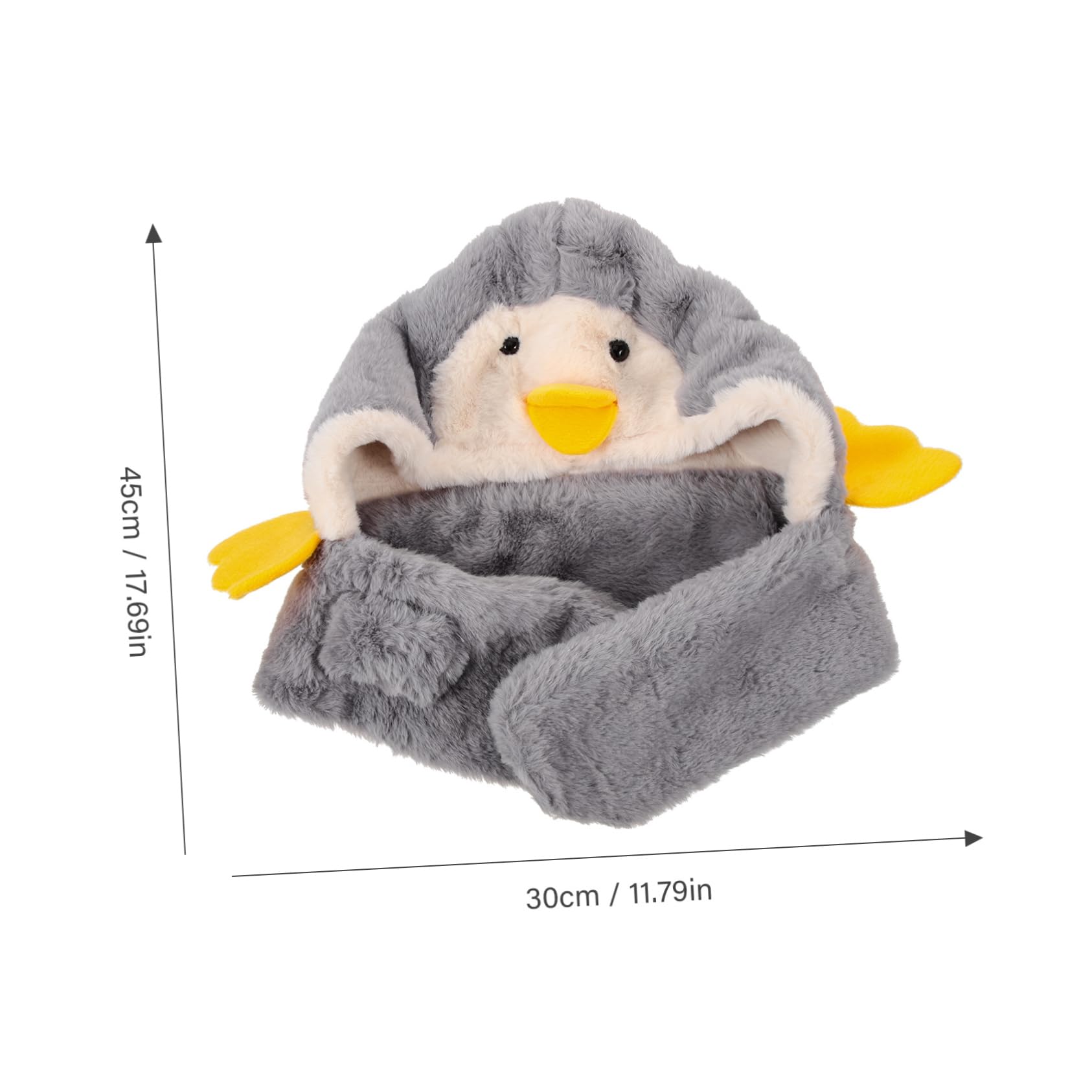 ULDIGI Baby Beanies for Girls Newborn Toddler Winter Hat Face Cover Cap for Boys Girls Grey