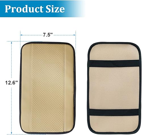 Miniatura 2 de Funda para consola central de automóvil, de piel sintética, funda de almacenamiento para reposabrazos de automóvil, accesorios interiores,
