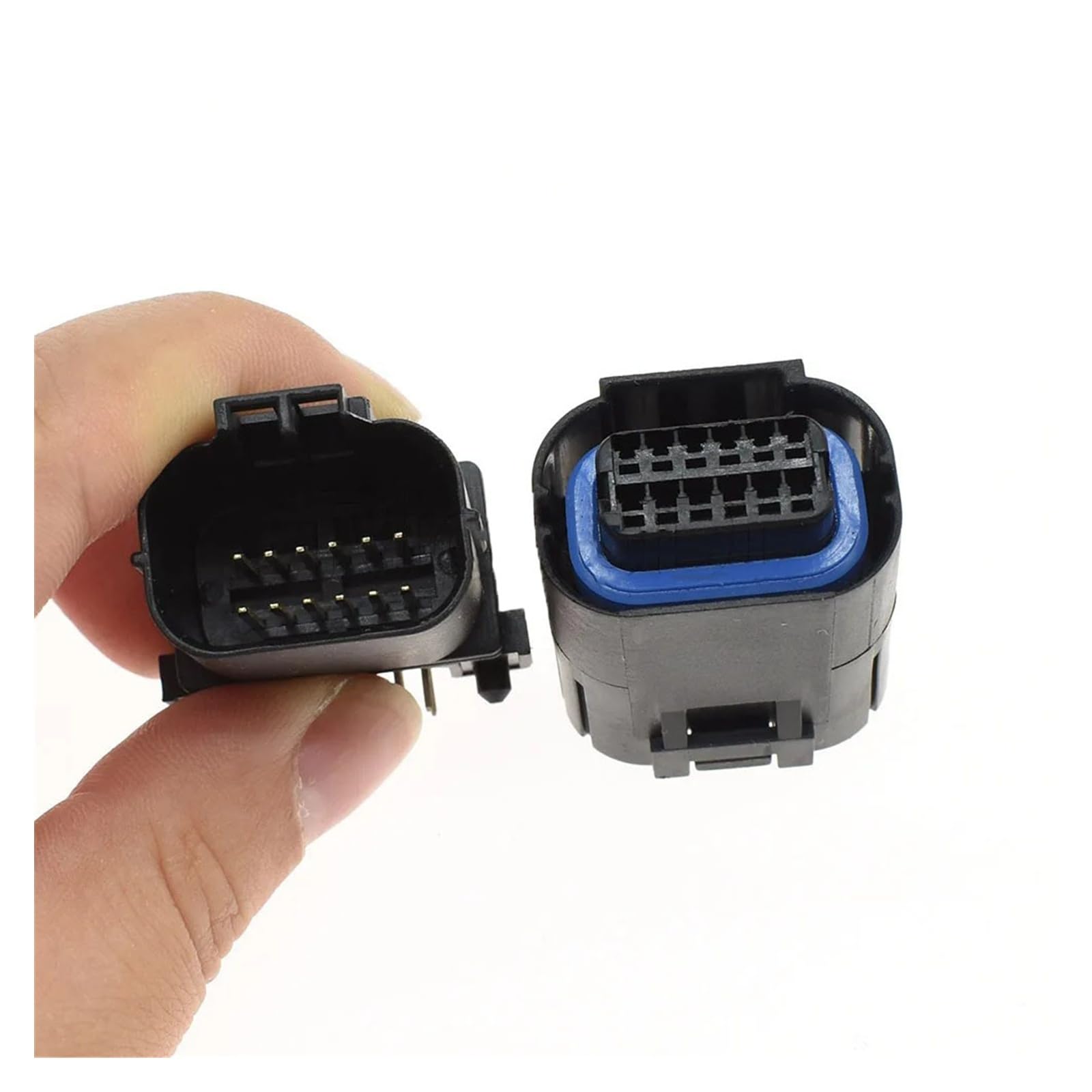 1–10 Set 12-poliger wasserdichter Auto-Kunststoff-Kabelbaum-Stecker, elektrischer Kabelstecker, MX23A12NF1 MX23A12SF1 (Color : Female With pins, Size : 10Sets)