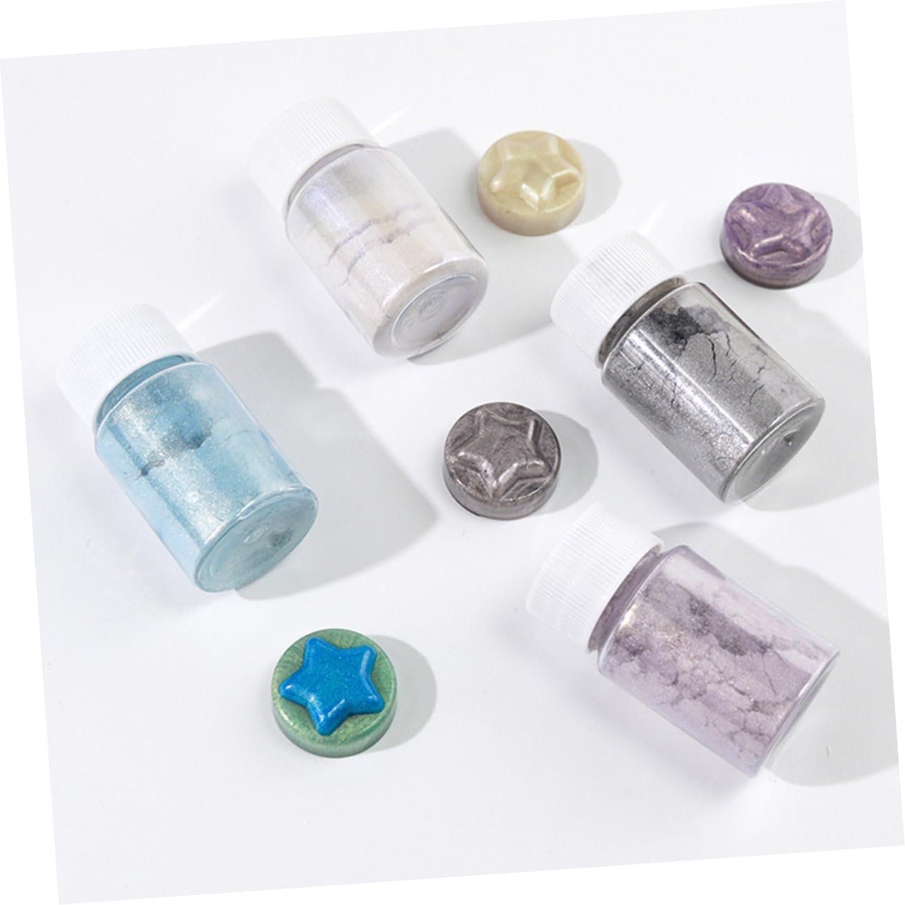 TEHAUX 18pezzi Mica Per Epossidica Coloranti Naturali Per Cosmetici e Te Set Iridescenti Per Artigianali e