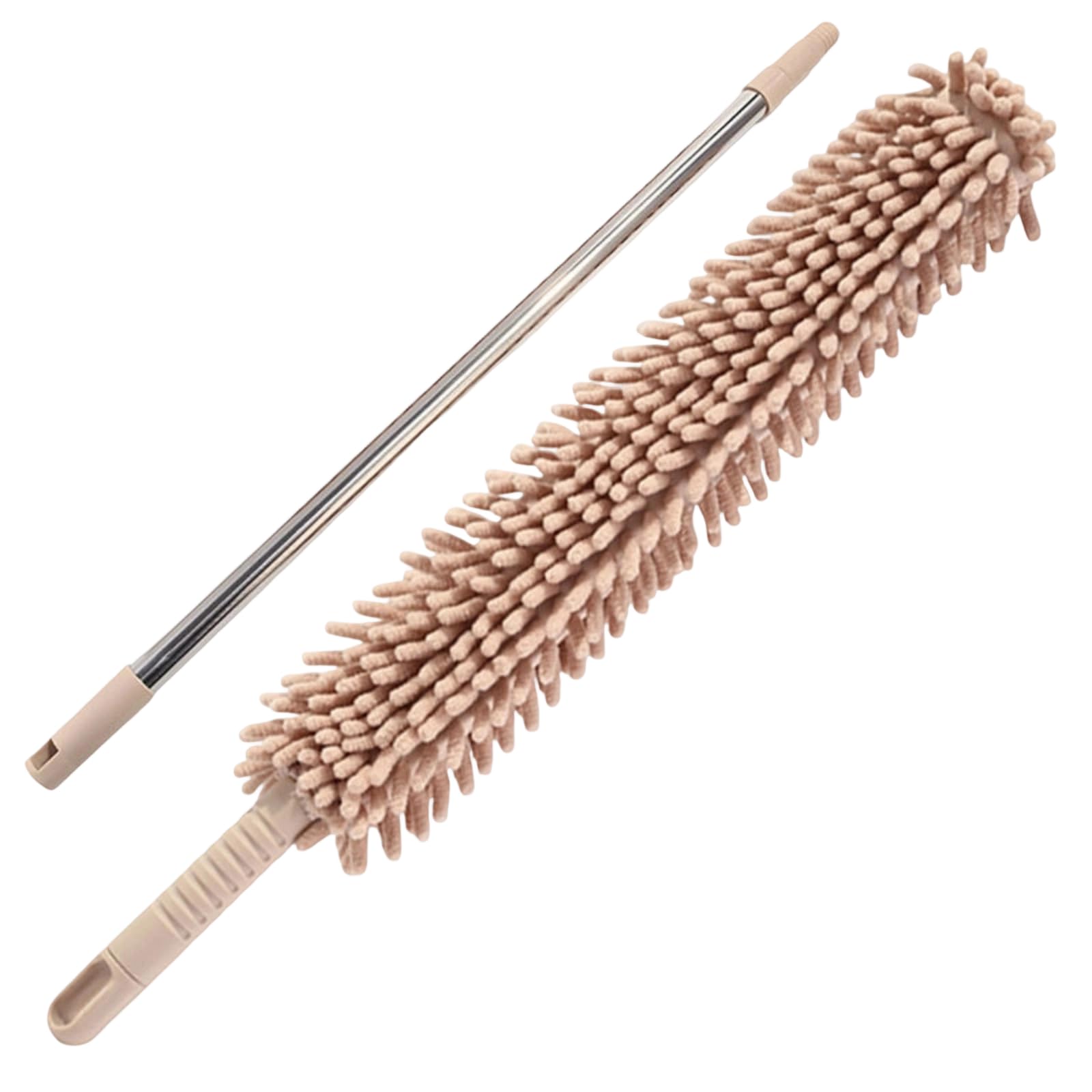 Bendable Cleaning Brush Telescopic Handle Retractable Removal for Ceiling Fan Bookshelf and Tight Corner Extendable Wand