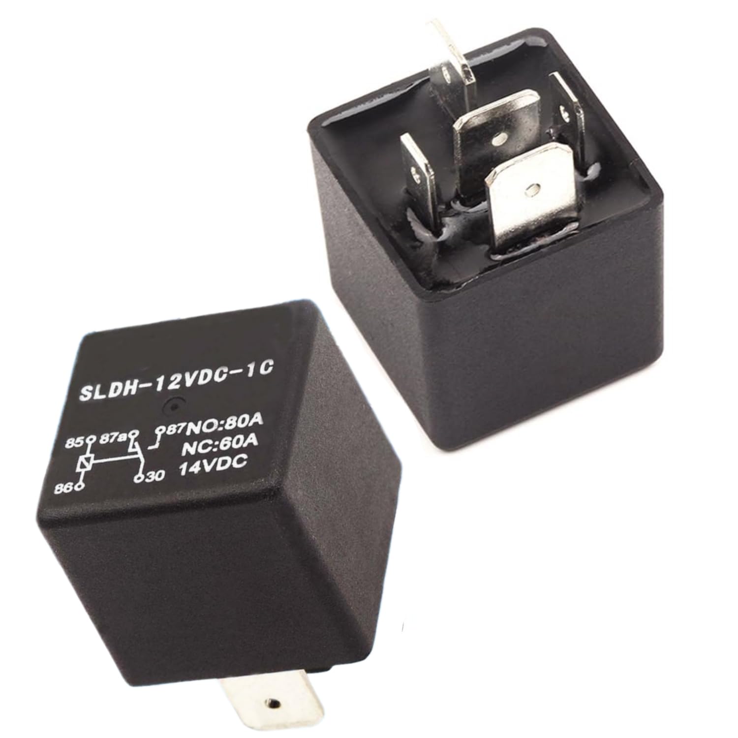 2pcs SLDH-12VDC-1C 80A 12V 5pin SPDT High Power Relay Winch Automotive Relay