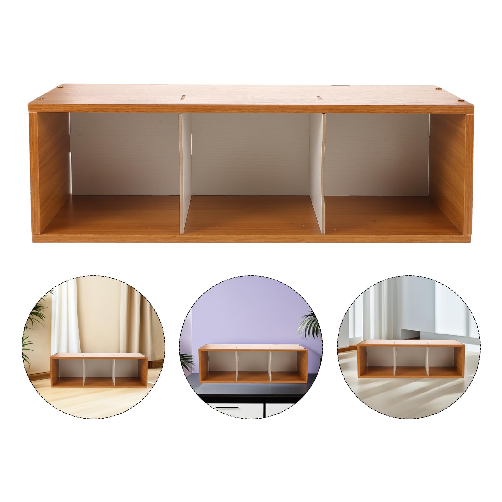 Scaffale Porta CD e Dvd in Legno Noce, Organizer Multimediale da Terra ad Alta Capacità per Archiviazione e Esposizione Dischi, Mensola Salvaspazio per Soggiorno e Ufficio