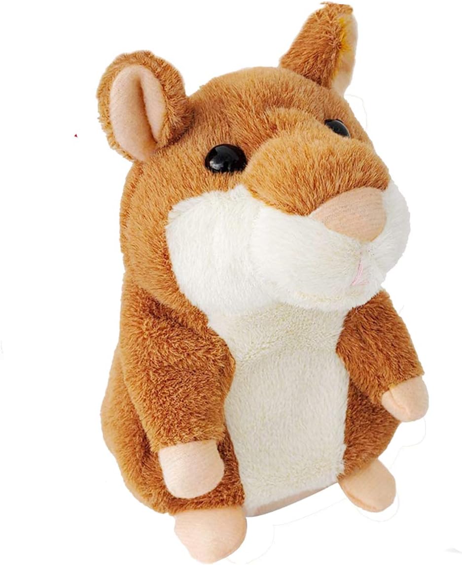Toddlers Toys Talking Hamster Repeats What You Say, Talking Interactive Toy Birthday Gift for Boys Girls Gifts for 1.5+ Year Old Kids, Baby, Child
