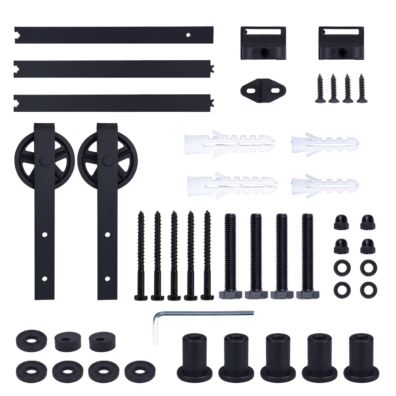 Kit Porta Scorrevole CCJH 1.67m - Nero Per Interni - Foto 8