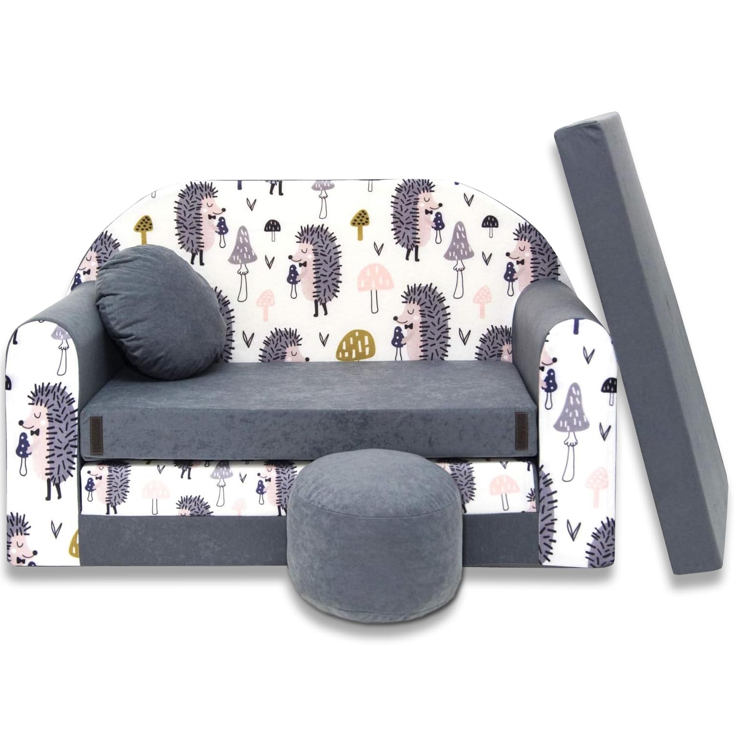 millybo Canapé-lit pour enfant, pliable, 3 en 1, avec fonction lit, pour fille et garçon, mini canapé, chambre d'enfant, fauteuil de couchage (HJ1 millybo Canapé-lit pour enfant, pliable, 3 en 1, avec fonction lit, pour fille et garçon, mini canapé, chambre d'enfant, fauteuil de couchage (HJ1
