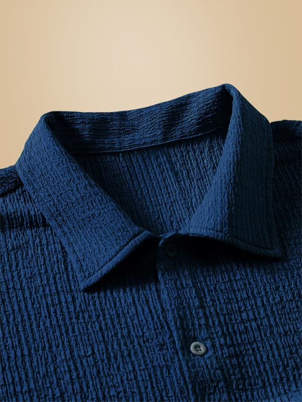 Image of Tee Projekt Textured Shirts for Men || Casual Shirt for Men || Comfortable and Stylish for Every Wardrobe