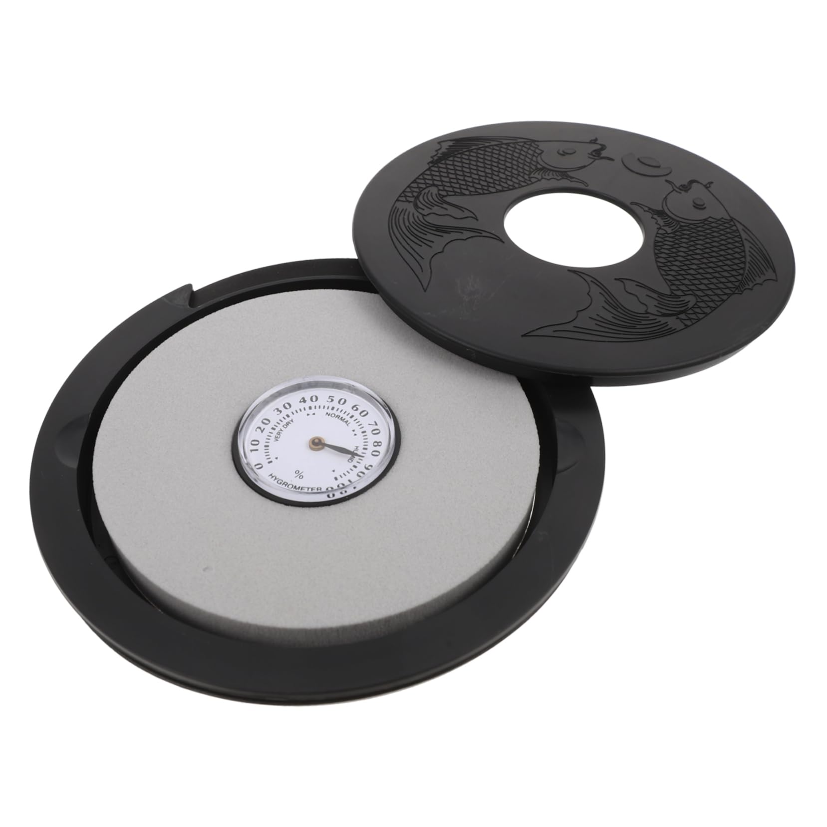 HEMOTON Kit Di Umidificazione Per Chitarra Acustica Da 2 Pezzi Per La Della Buca Della Chitarra Con Igrometro Manutenzione Per Prevenire Crepe E Deformazioni