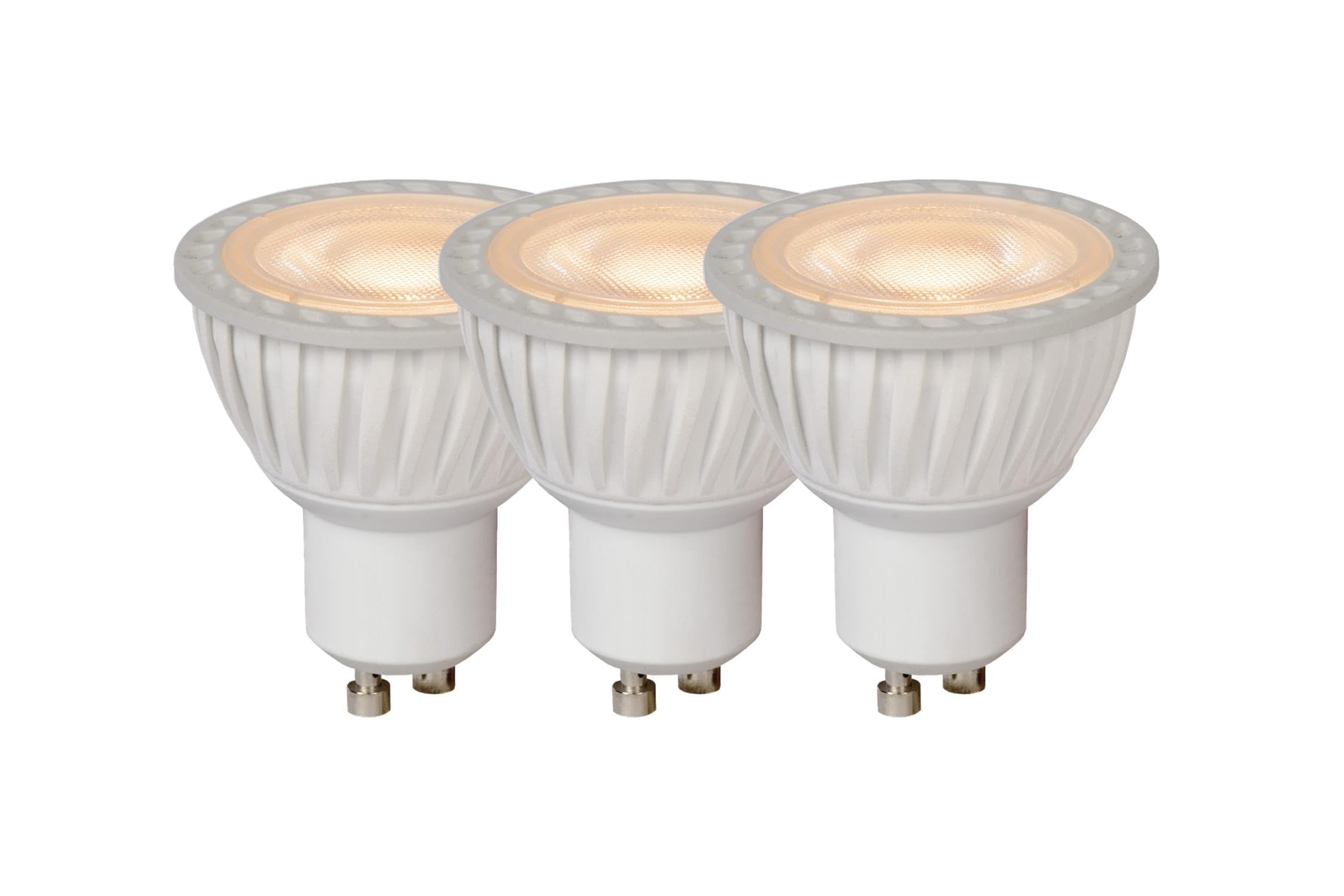 Lucide White, Transparant Led Bulb - Led Bulb - Ø 5 Cm - Led Dim. - Gu10 - 3X5w 3000K - White