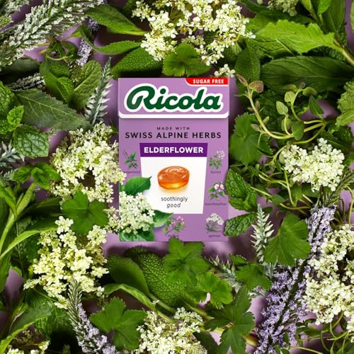 Ricola Sugar Free Elderflower Flv Candy Box 20 Pack miniatura 4