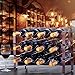 3 Tier Stackable Wine Rack Water Bottle Holder Organizer, Countertop Cabinet Wine Storage Stand - Hold 12 Bottles, Metal (Bronze)