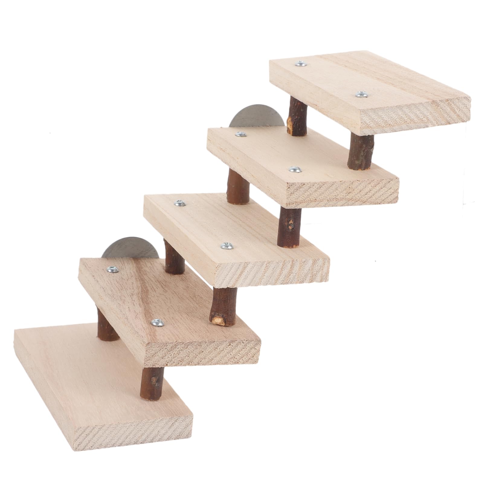 COLLBATH Pet Board Climbing Toy Wooden Ladder for Hamster Gerbil Mouse Parrot Rat Chinchilla Rodent Toys