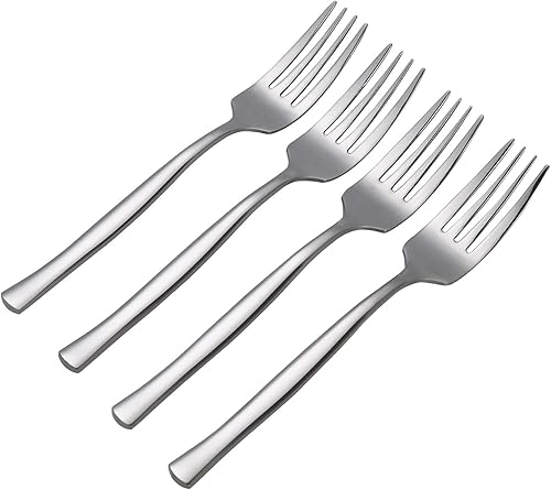 Tenedores de postre de 12 piezas, tenedor de ensalada de acero inoxidable