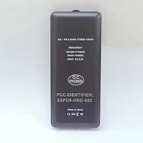 Miniatura 9 de Mini radio portátil personal AM/FM con pantalla LCD de sintonización digital y tiempo de retroiluminación, radio de bolsillo recargable SWDSTP con