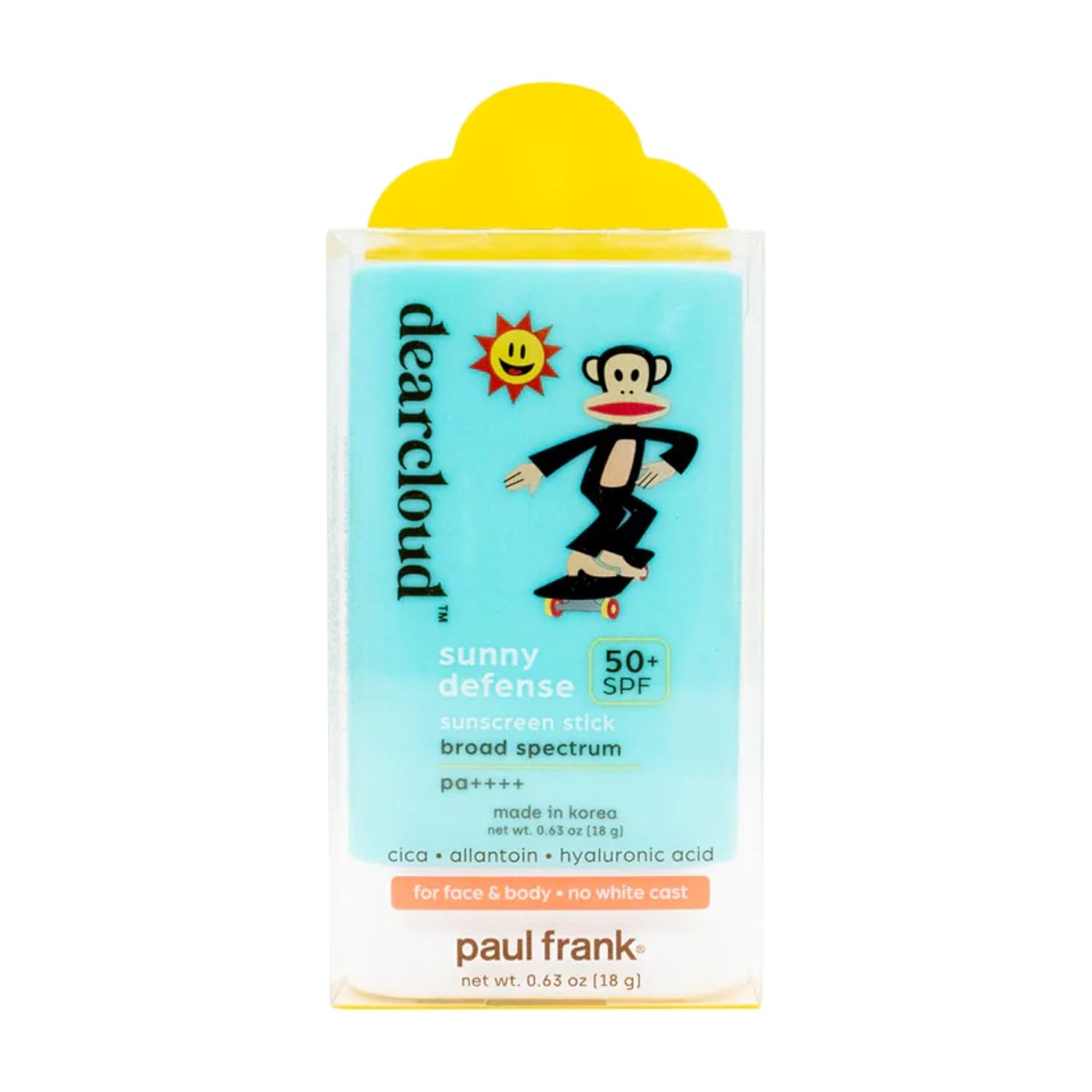 Paul Frank Sunny Defense Sunscreen Stick SPF 50+ PA++++ – Korean Sunscreen for Face & Travel Size (.63 oz) - Image 4