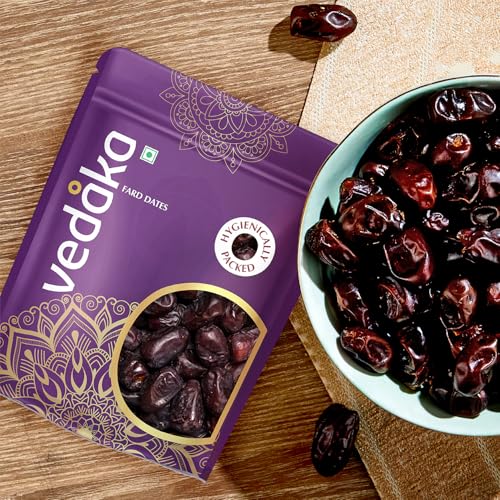 Image of Amazon Brand - Vedaka Fard Dates | 1 Kg | 500 g x Pack of 2 | Omani Khajoor /Khajur | Preservative-Free | Natural Sweetener | Hygienically Packed