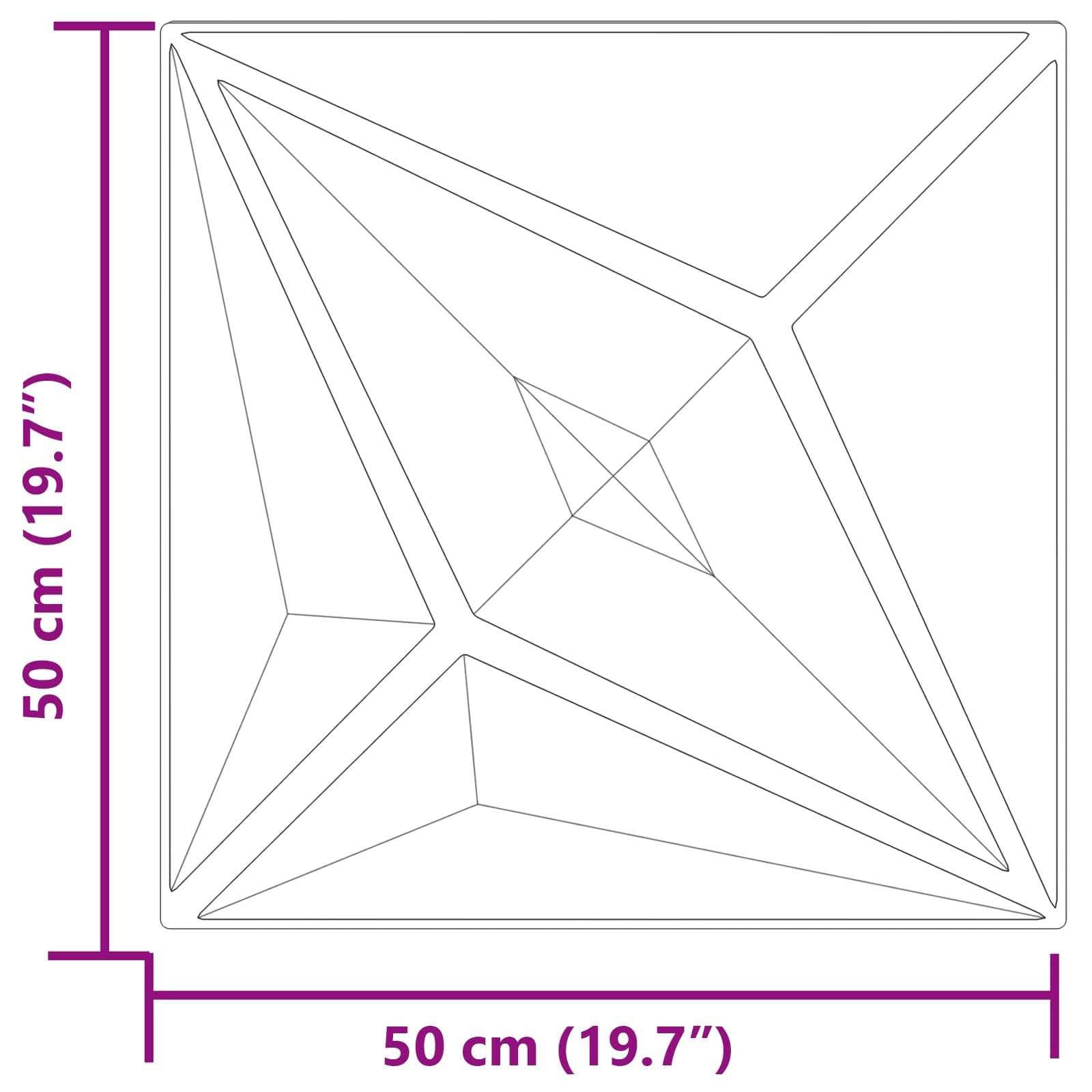 Panele ścienne gwiazda zielona, 48 sztuk, 50 x 50 cm, pianka XPS, okładzina ścienna 3D, dekoracja do salonu, sypialni, korytarza, renowacja, remont, struktura