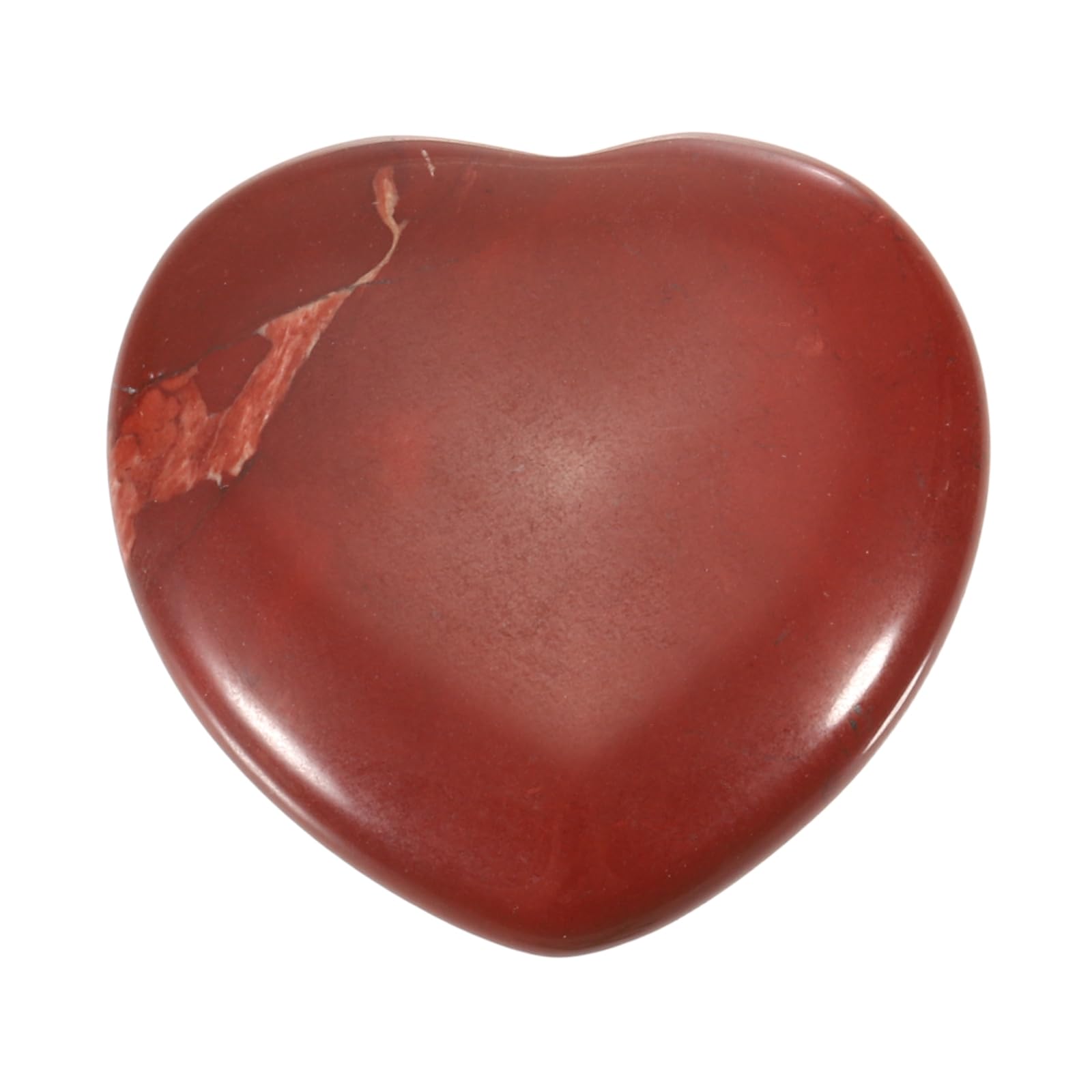 Cadeau anti-stress pour femme : pierre de souci rouge polie main 3 cm