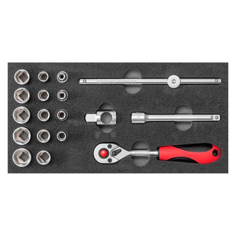 Jeu de 8 douilles 3/8 GEDOREred R22150020 douille hexagonale pour clé à cliquet