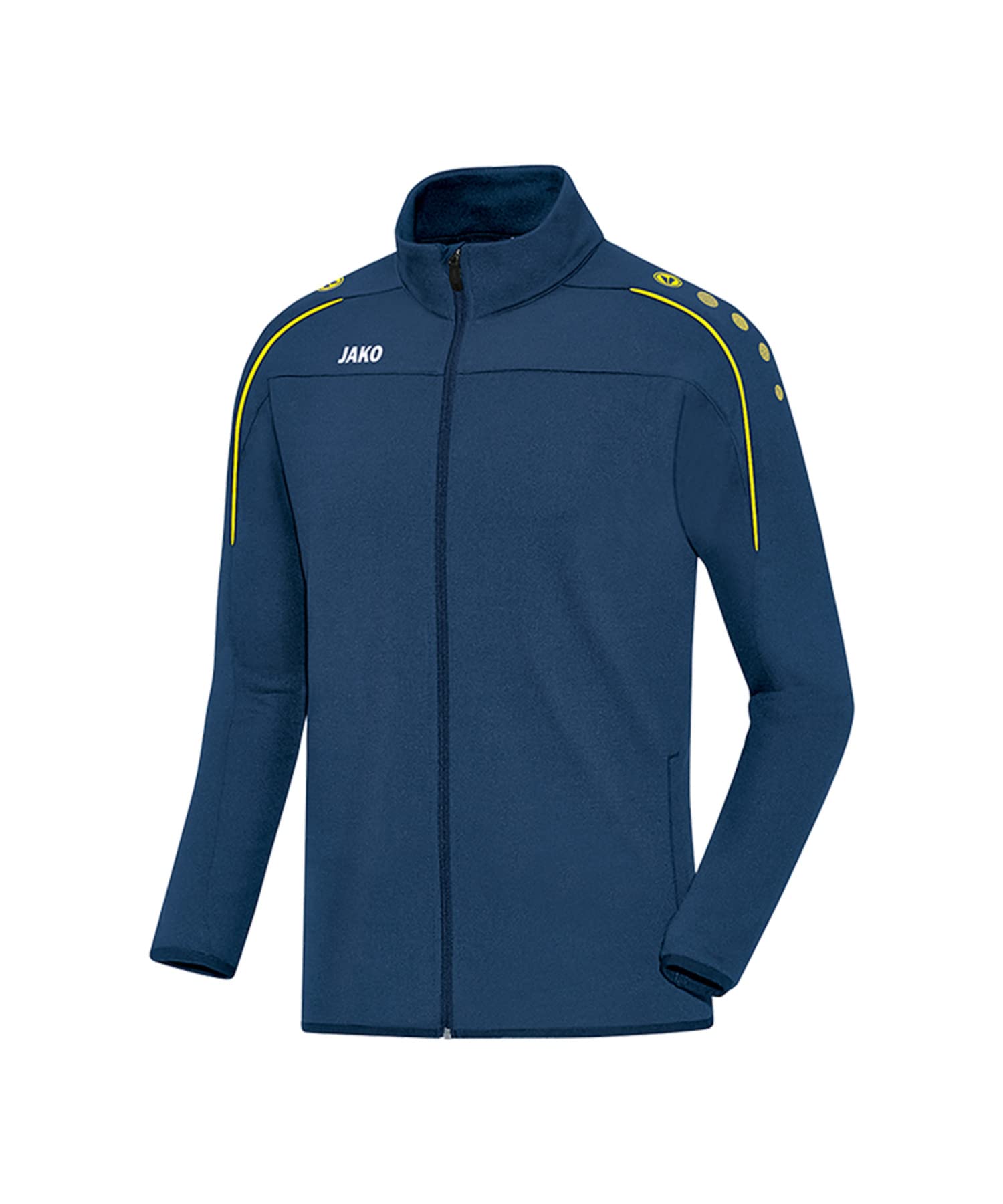 JAKO Children's Classico mit Durchgehendem Rv Training Jacket, Nightblue/Citro, 164 (EU)