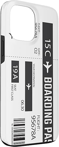 Miniatura 3 de iPhone 13 Pro Max Airplane Boarding Pass Airline Ticket Funny Travel Gifts Case