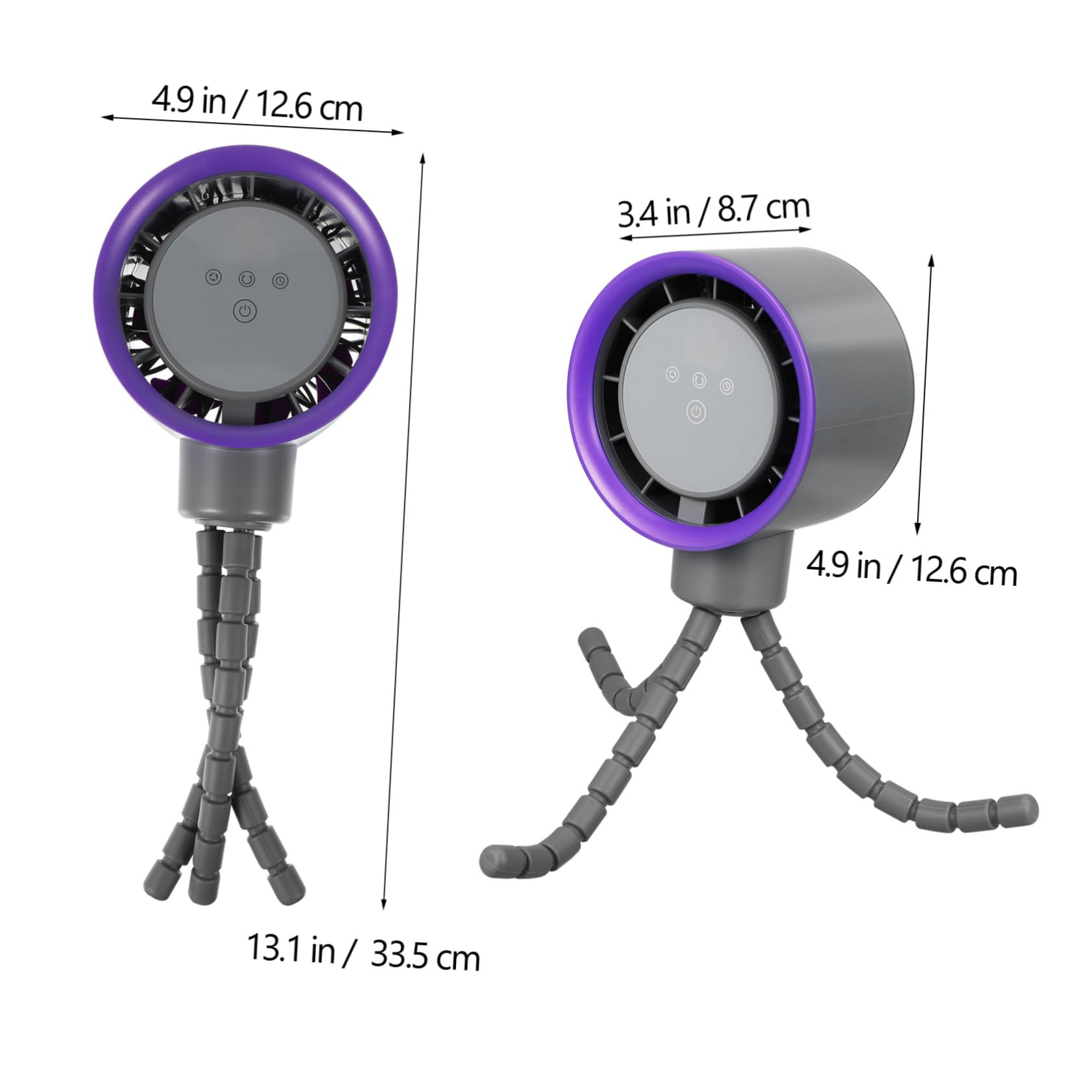 Ventilador de Cochecito Abs, Mini Silencioso y Portátil para Ñiño