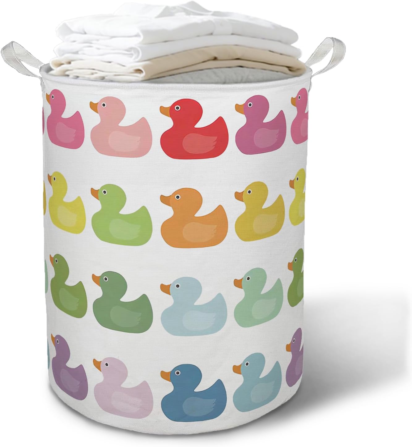 Black Labrador Retriever Mallard Duck Laundry Basket Hamper, Rustic Duck Lab Dog Foldable Clothes Toys Books Storage Box Bins Baskets Organizer for Baby Boy Nursery Kids Room Bathroom