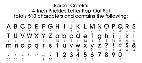 Miniatura 4 de BARKER CREEK Paquete de 2 letras emergentes de 4 pulgadas, pinchos, anima tus tableros de anuncios con estas letras coloridas, 510 letras mayúsculas