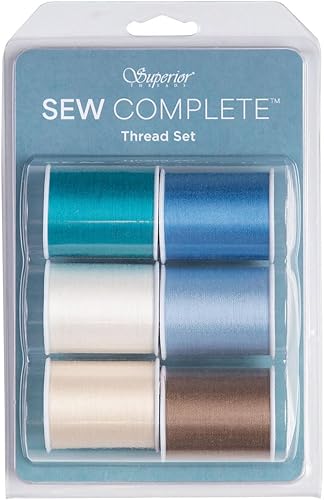Miniatura 5 de Superior Threads Sew Complete Hilo de coser de poliéster para acolchado de 300 yardas, paquete de 6 unidades (rojo, blanco y azul)
