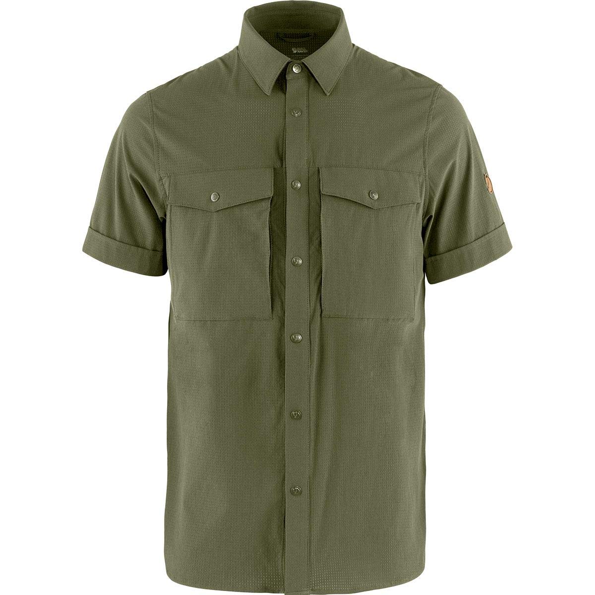 FJALLRAVEN F87939-625 Abisko Trekking Shirt SS M Laurel Green XXL