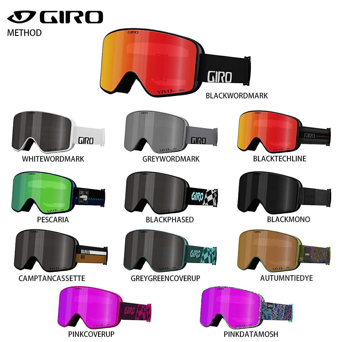 Amazon | GIRO〔ジロ スキーゴーグル〕＜2022＞METHOD/メソッド【NEW