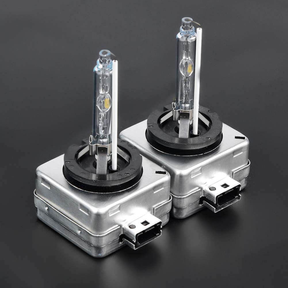 2PCS D3S 6000K 35W Lampe au Xénon avec Support en Fer pour Longue Durée de Vie Ultra luminosité Ampoules au Krypton et au Xénon Xénon Exemple, Besoin de Seulement 35W D'el
