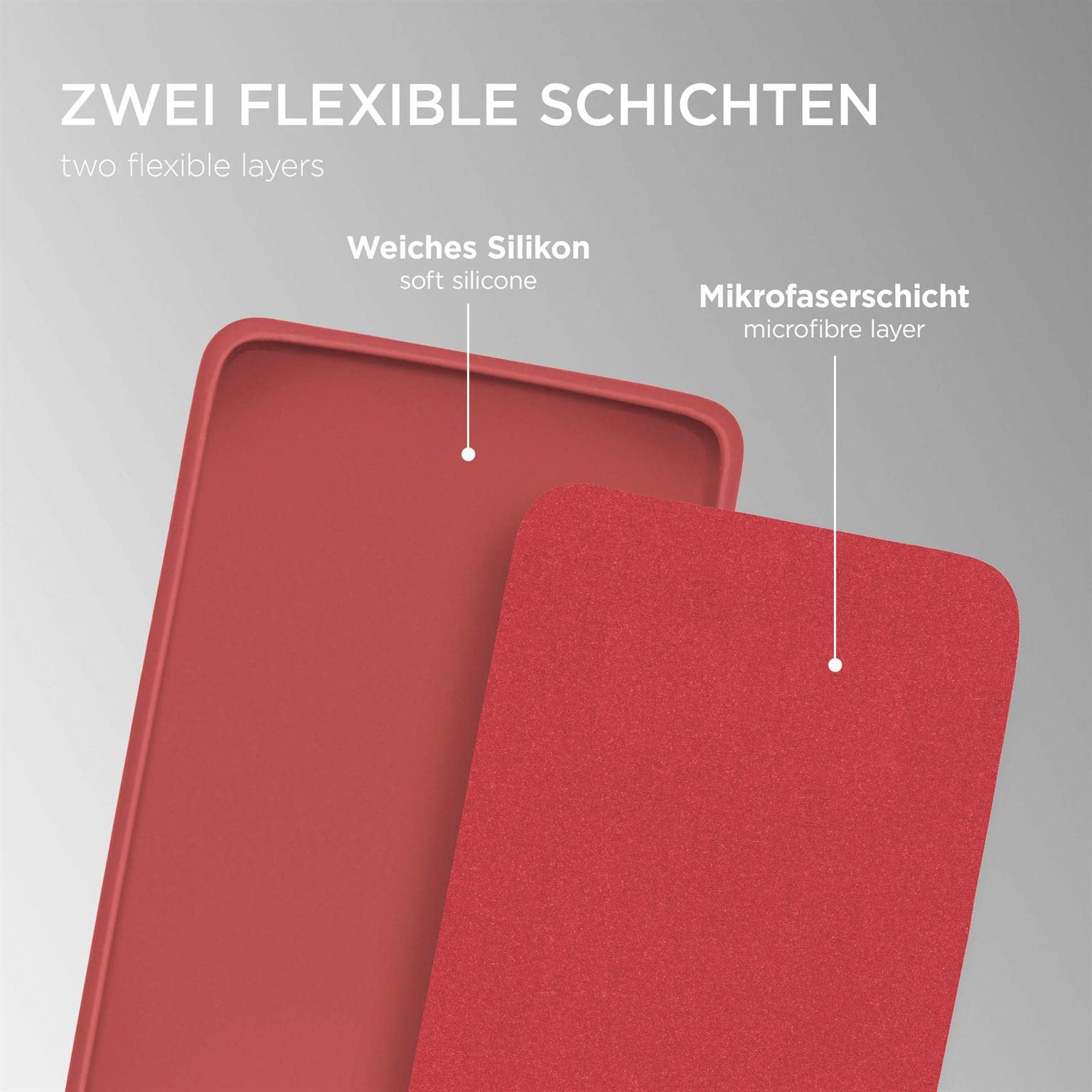 OneFlow Cover Flessibile SlimShield PRO Compatibile con Samsung Galaxy S7 | Silicone e TPU, Rosso