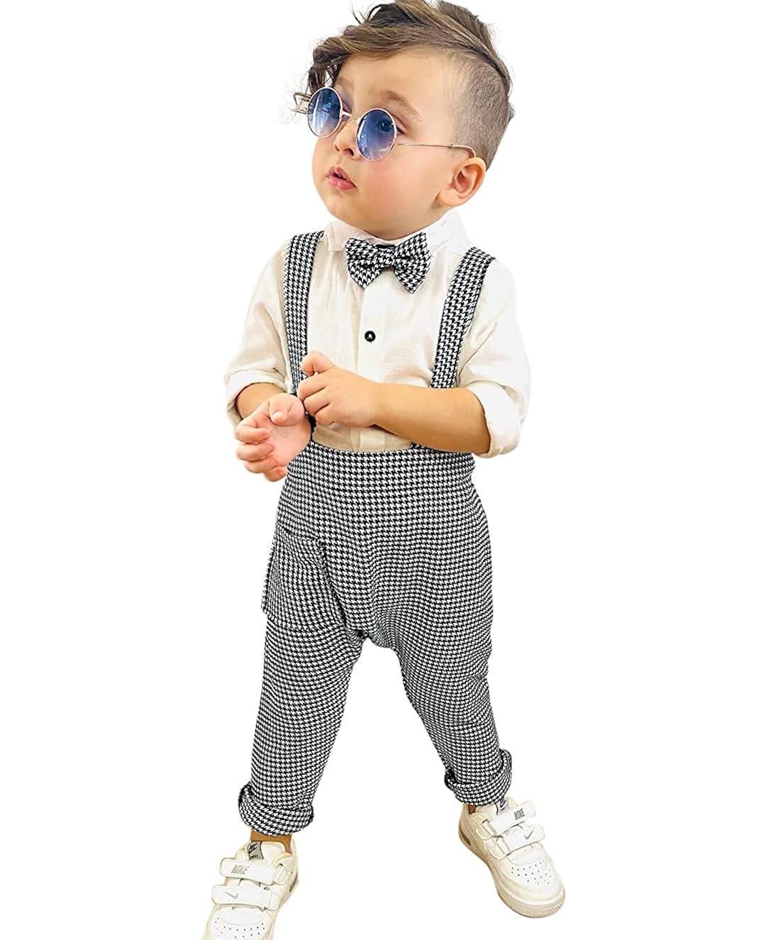 Buy DRIJHA Polycotton Dungaree Baby Boys Dungarees Set with Shirt and