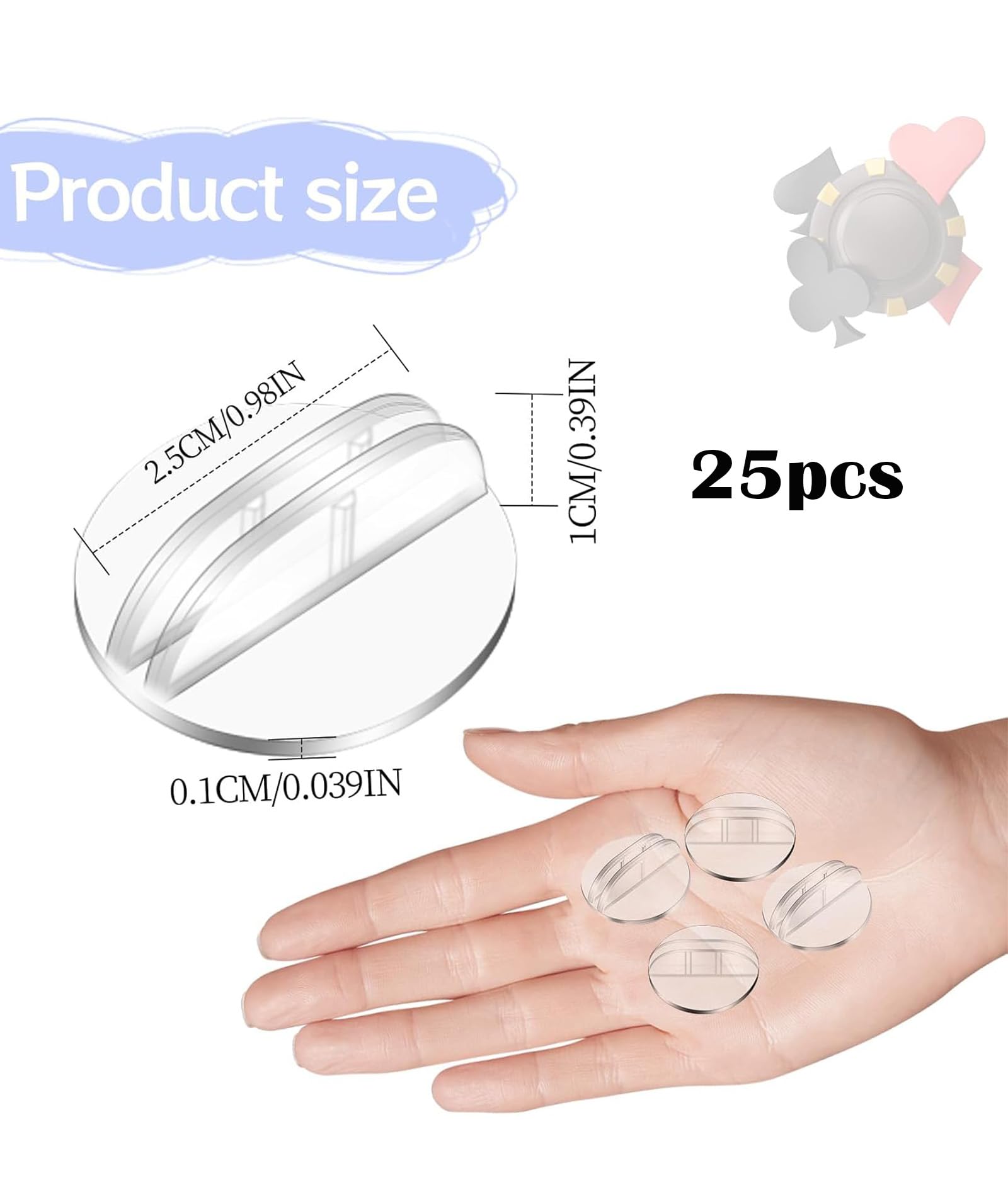 Zbdroxygen 24 Pcs Menu Card Holder, Photo Card Holder, Table Numbers for Restaurant, Suitable for Displaying Table Numbers, Restaurant Menu Cards, Party Photos, Business Cards 1