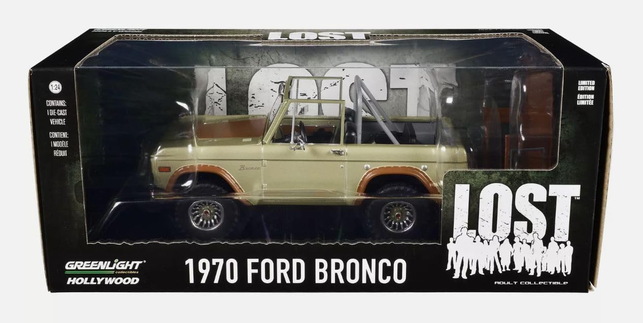 Odeon Voiture Miniature de Collection Ford Bronco 1970 de la série TV Lost Métal 1/24