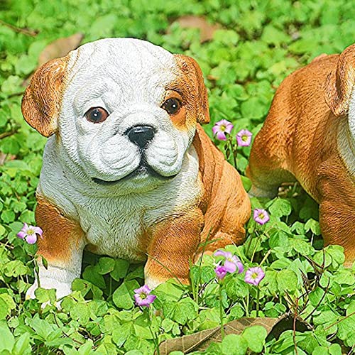 Estatua Bulldog de Resina para Jardín Decorativo miniatura 5