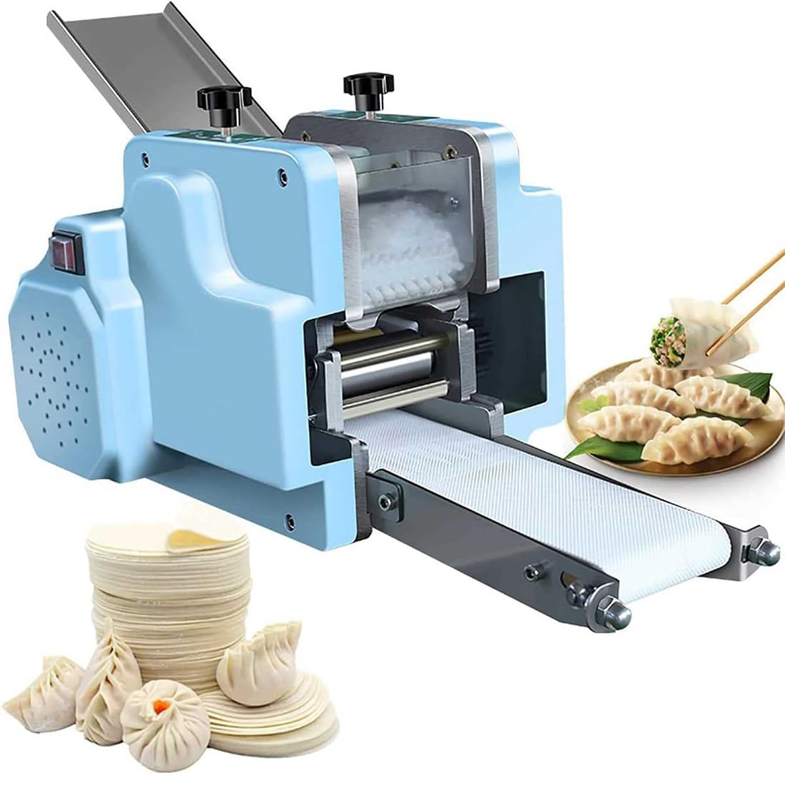 Elektryczna Maszyna Do Owijania Pierogów, Automatyczna Maszyna Do Produkcji Pierożków Wonton I Pierogów, Stal Nierdzewna Do Użytku Komercyjnego I Domowego, 3 Formy