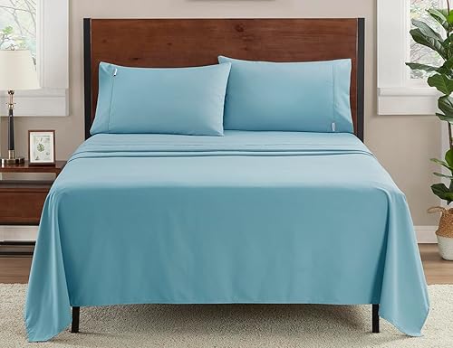 SOON SLEEP - Juego de sábanas de lujo con bolsillo profundo de 16 pulgadas, juego de sábanas de microfibra prémium de 4.23 oz, juego de sábanas