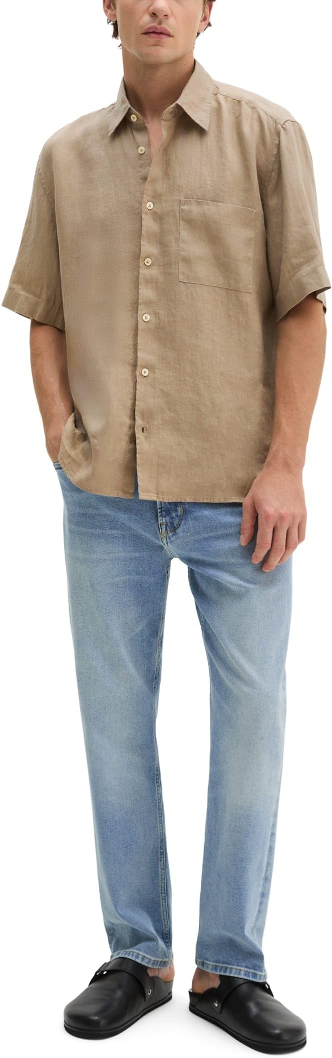 Marc OߴPolo Uomo Camicia in lino a maniche lunghe regular fit