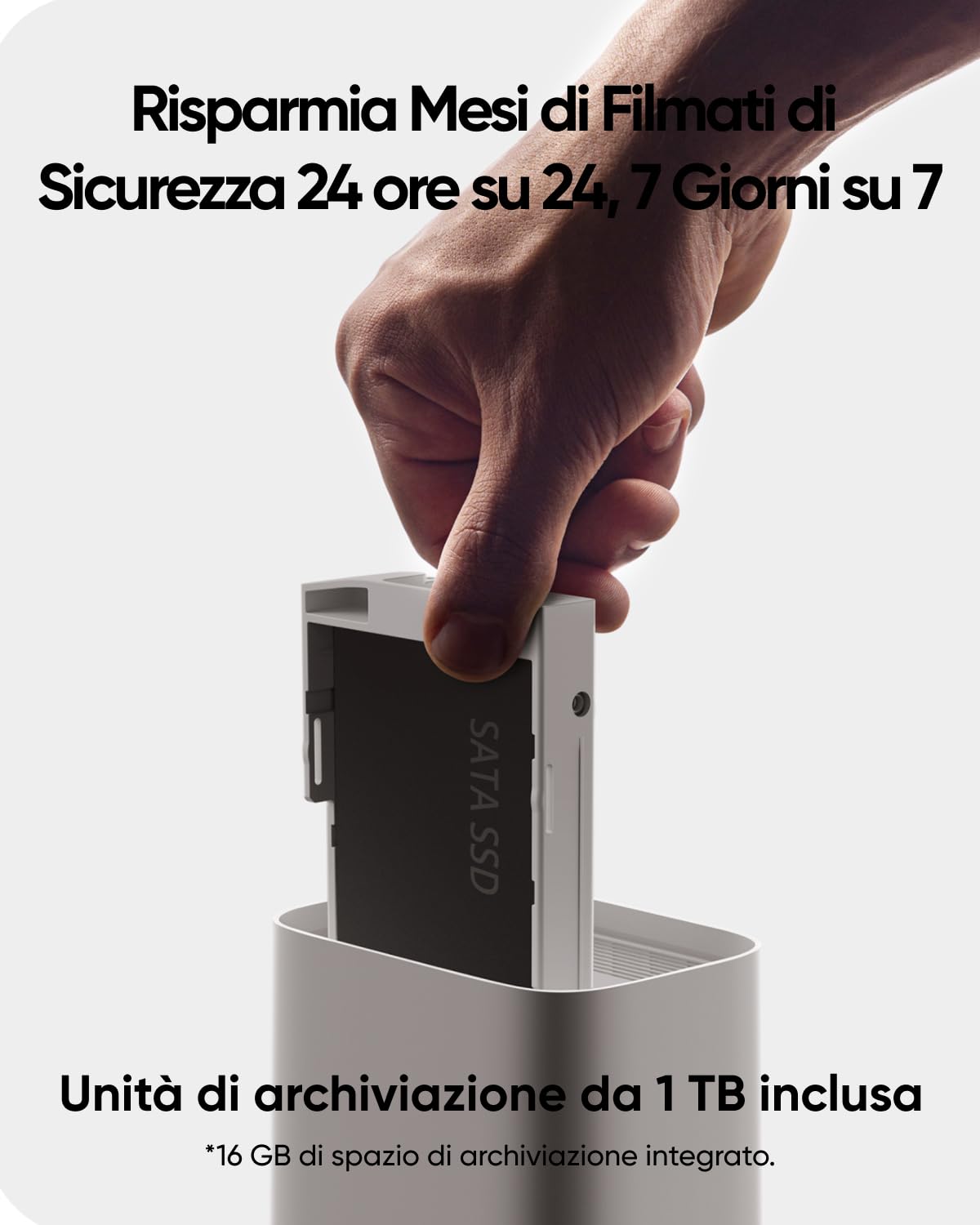 eufy Security eufyCam E330 (Pro) kit 4 telecamere, telecamere esterni 4K, registraz, 24/7, plug-in, NVR Wi-Fi, disco rigido 1 TB incluso, 10 canali, archiv. locale, nessun costo mensile