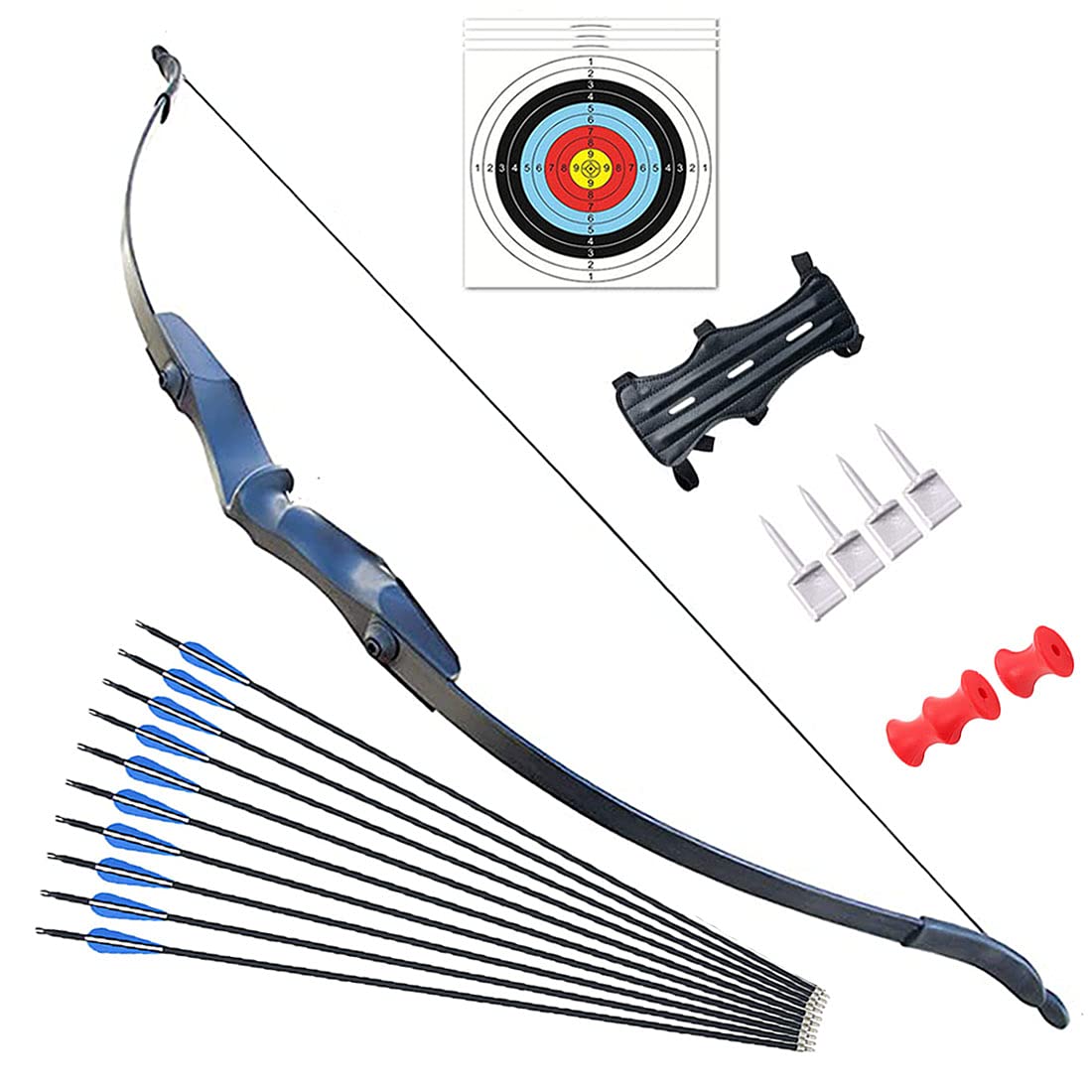 Monleap Archery Takedown Recurve Bow and Arrows Set for Adults 53